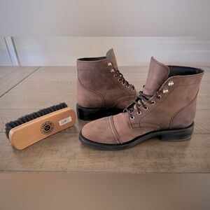 Thursday Captain Boots (Size 10, Arizona Adobe) + Premium Shoe Brush